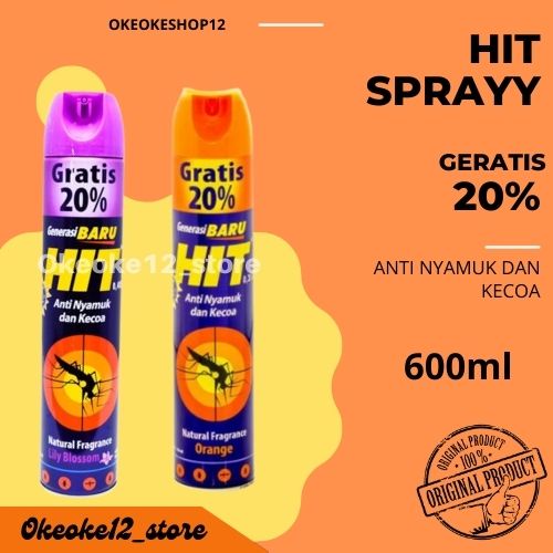 HIT Spray Anti Nyamuk &amp; Kecoa 600ml