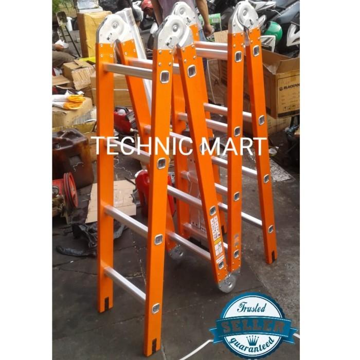 Tangga Lipat Tangga Lipat Alumunium Orange Blackfoot 3.47M