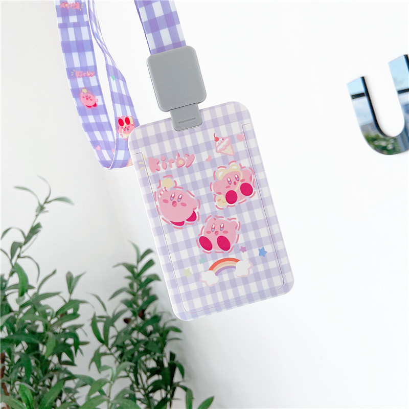 Cartoon pattern Work Name ID Card Holders With retractable stretch style School Office Waterproof Business Work Card ID Badge Namecard Vertical Certificate Identity Case Stationery