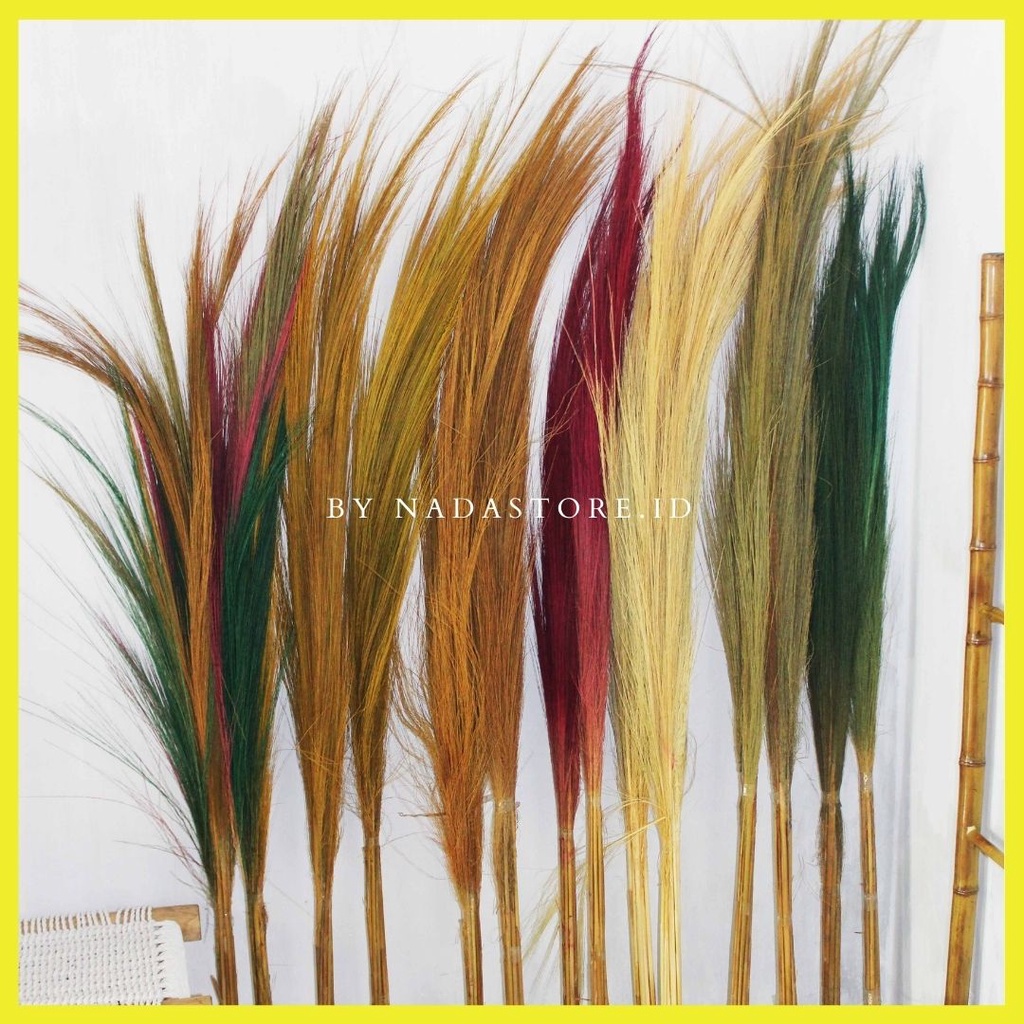 (Bundling isi 2 ) Rayung Stick / Bunga Kering / Dried flower / Bunga Hias / Natural Leaf Rayung Stick / Homedecor / Pajangan Dinding / Sekat Ruangan Tinggi 2 Meter Termurah untuk isi 2