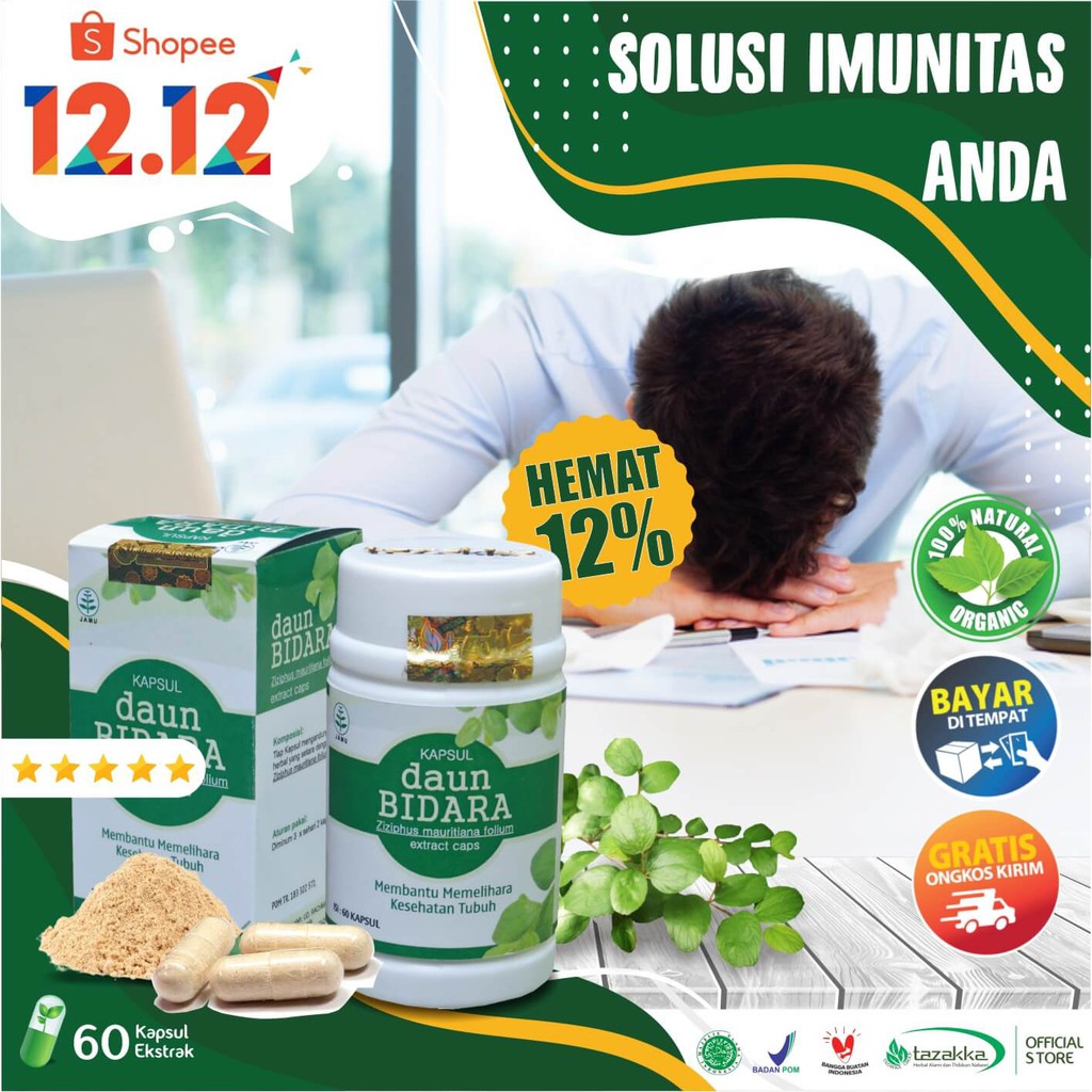 BISA COD Daun Bidara Kapsul Obat Daya Tahan Tubuh BISA COD Daun Bidara Kapsul Obat Daya Tahan Tubuh
