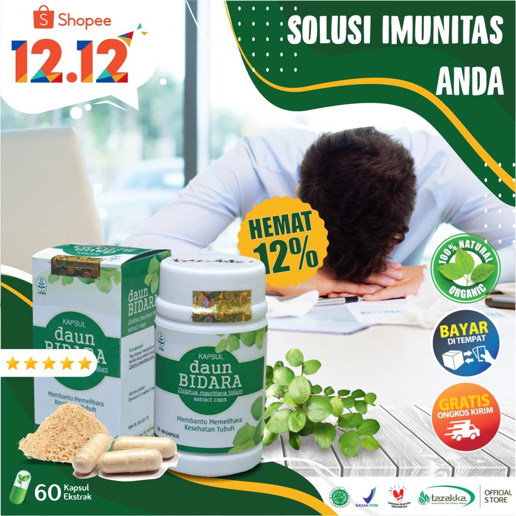 BISA COD Daun  Bidara Kapsul Obat Daya Tahan Tubuh 