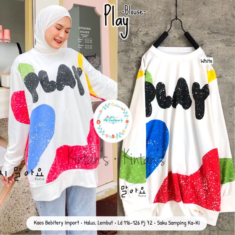 Play Blouse by kintans / Blouse muslimah halus lembut modern