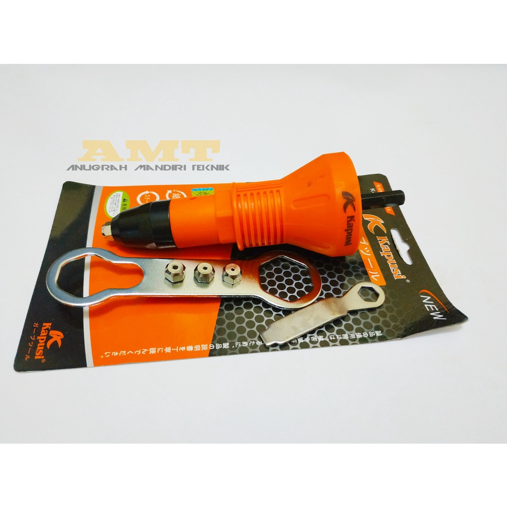 KAPUSI Rivet Adaptor Mesin Bor / Adaptor Rivet Gun For Cordless