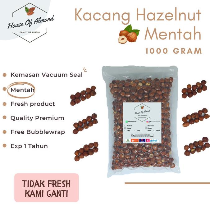 

Kacang Hazelnut Mentah 1kg