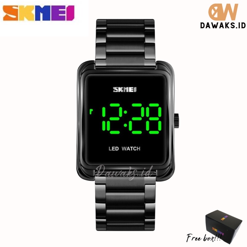JAM TANGAN PRIA DAN WANITA DIGITAL LED WATCH SKMEI 1505 ORIGINAL 100% TAHAN AIR FREE BOX