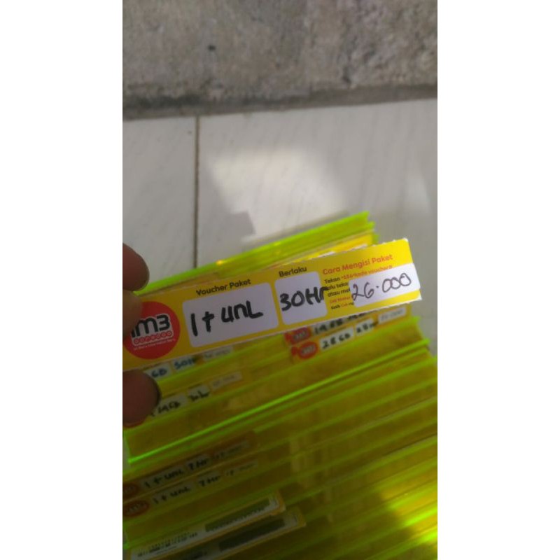 voucher m3 1 gb + unlimited