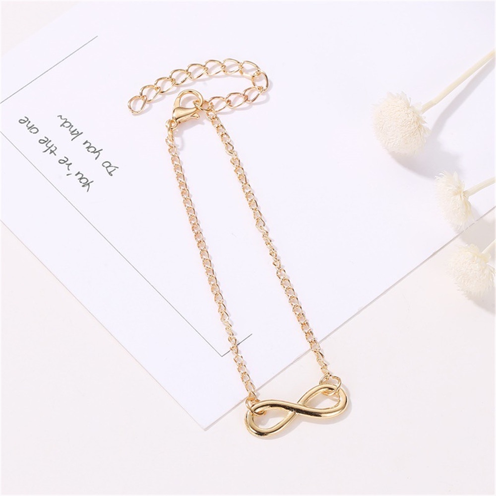 【COD Tangding】Gelang Desain Angka 8 Model Simple Untuk Wanita