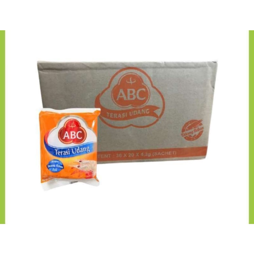 Terasi Udang ABC sachet dus  ( 1 dus 24 pack ( 480 sachet) )terasi enak dan murah