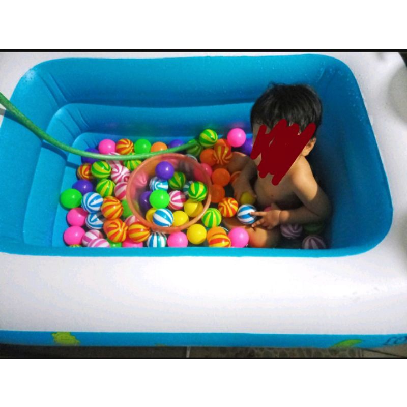 [rumahbayipdg] KOLAM RENANG ANAK AQUATIK 3 RING FREE POMPA BAHAN TEBAL