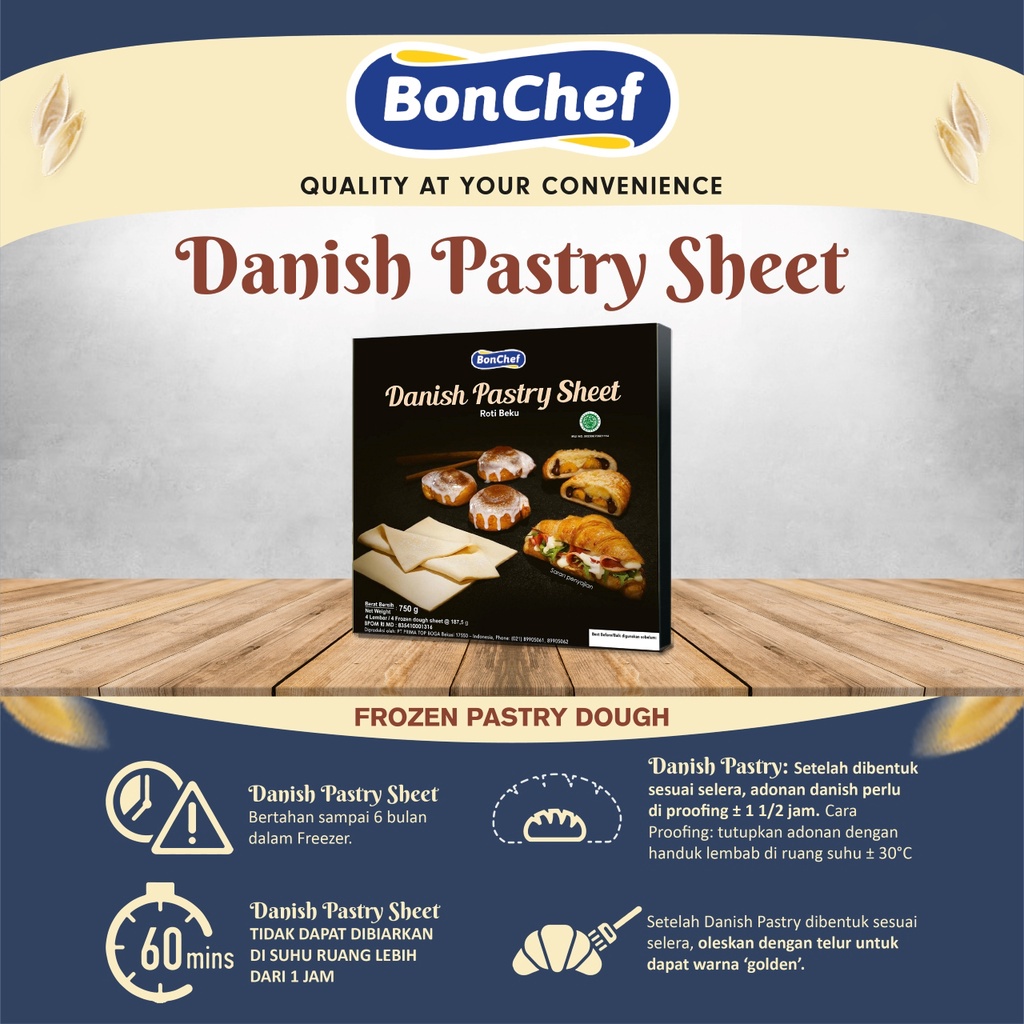 HD Management Promo Bonchef Danish Pastry Sheet