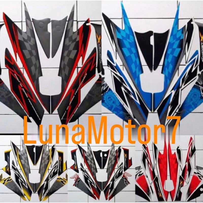 Striping Stiker Lis Les Motor Honda Supra X 125 R 2008