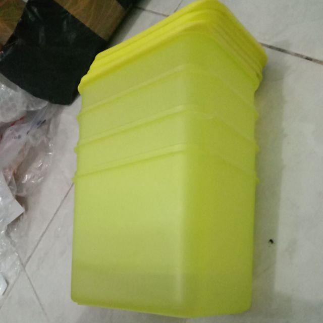 Cpm Tifany Storage Set Of 4 Pcs Hijau Lemon/ Toples Plastik/ Toples Kerupuk