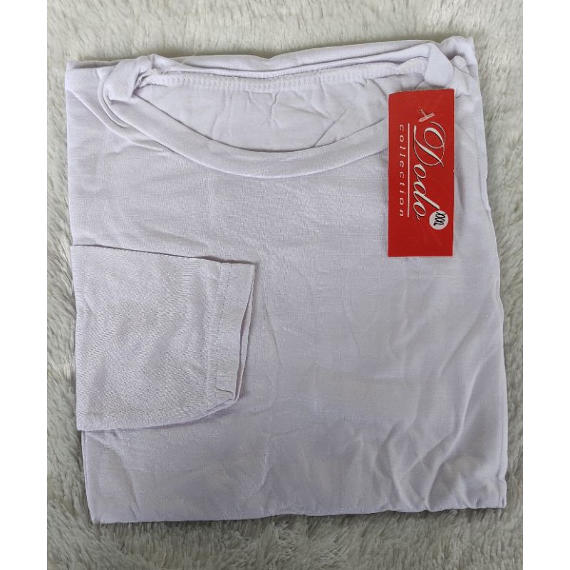 MANSET PANJANG HITAM XL 2XL 3XL-Putih 3XL