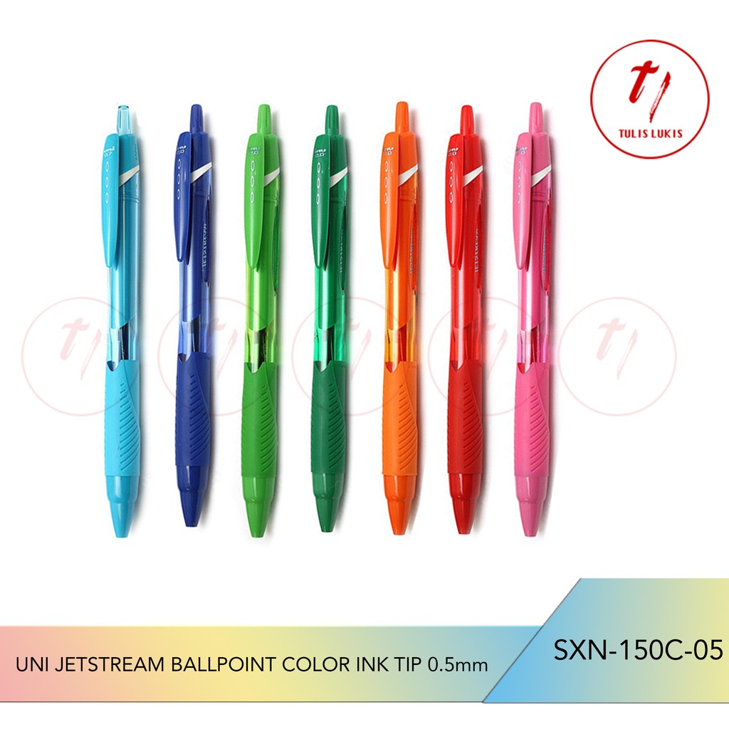 

PEN NGEBUT Uni Jetstream BALLPOIN TINTA WARNA TIP 0.5 - SXN-150C-05