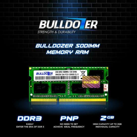 Ram laptop Bulldozer 2gb ddr3 1600Mhz pc3-12800 sodimm original - memory