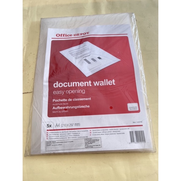 

Document wallet A4 , Map plastik kancing / 5 pc , Map plastik A4