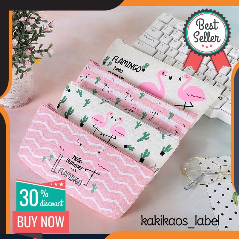 

TP0021 Tempat pensil Pinky Flamingo / Tempat Kosmetik