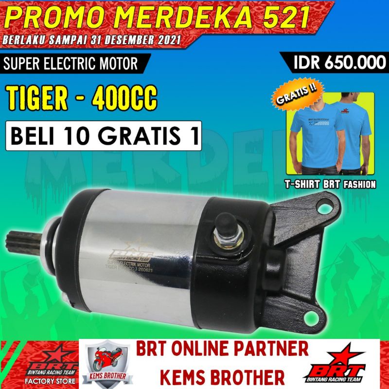 Jual Dinamo Starter Brt Honda Tiger Megapro Cc Super Electric Starter Shopee Indonesia