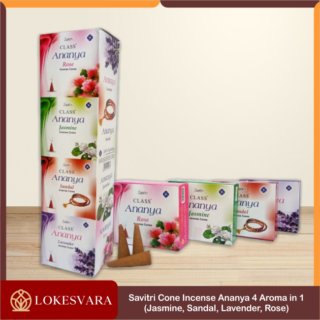 Dupa Hio Wangi Harum India Aromaterapi Savitri Ananya Kerucut | Cone 4 Aroma 10pcs