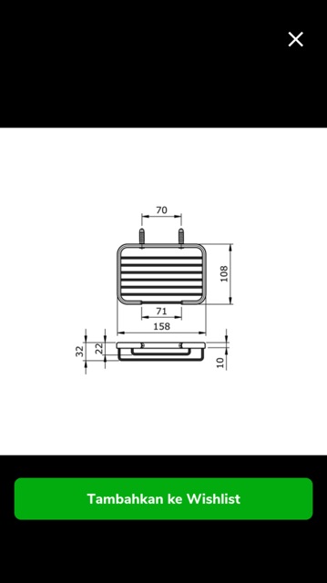 TOTO tempat sabun type TX2BV1B original