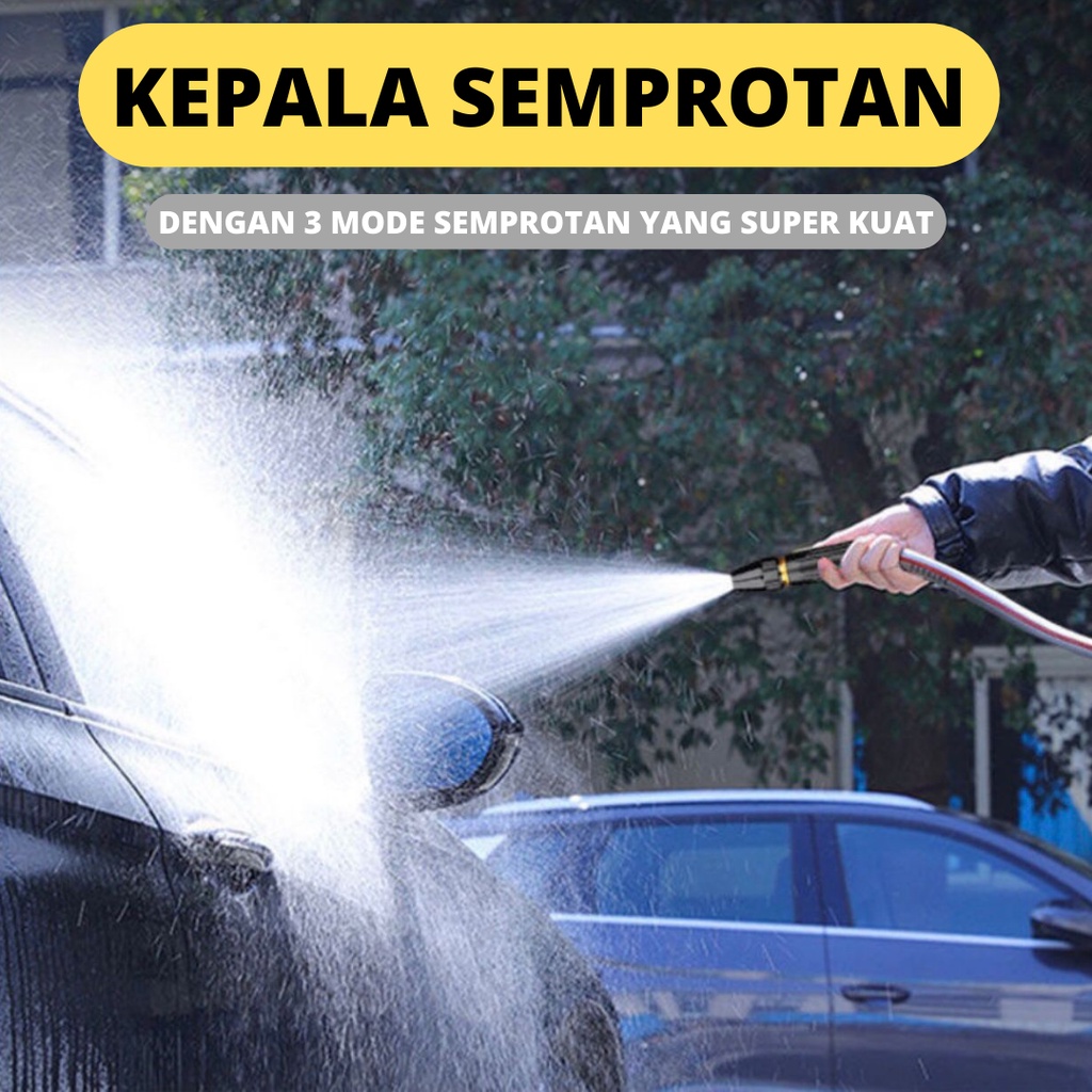 SEMPROTAN AIR CUCI MOTOR KUNINGAN NEW UPGRADE HOSE NOZZLE SPRAY STEAM TAMAN MOBIL WATER JET