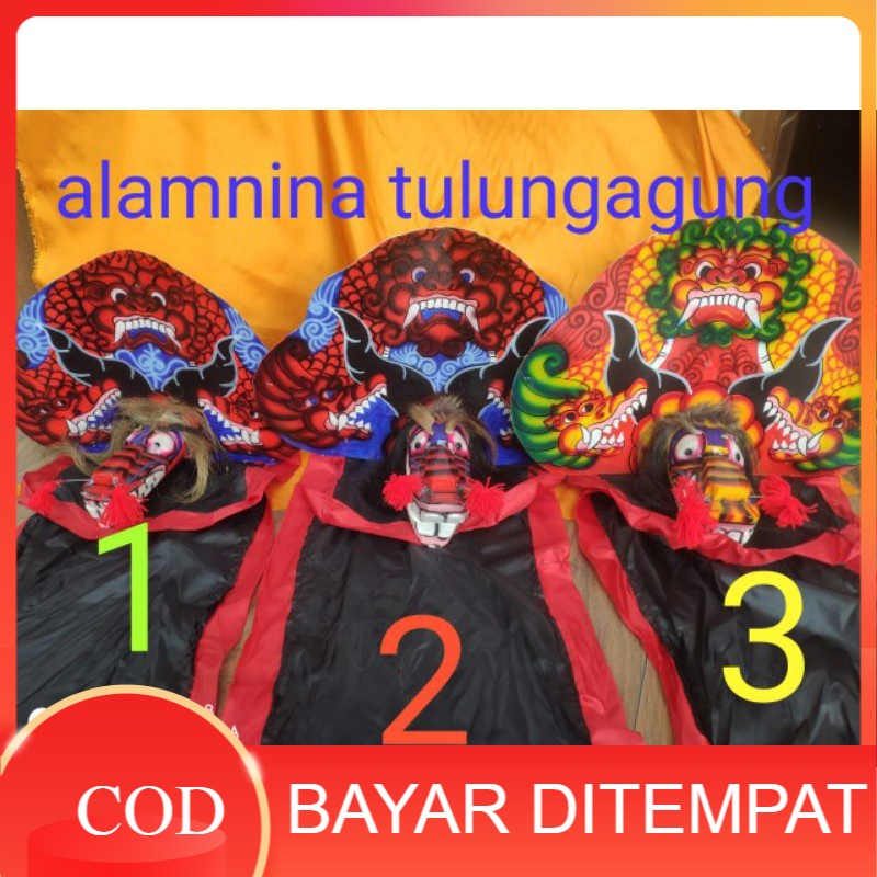barongan devil anak kecil sd murah lucu dari spon barongan spon anak murah barongan kayu anak no123 