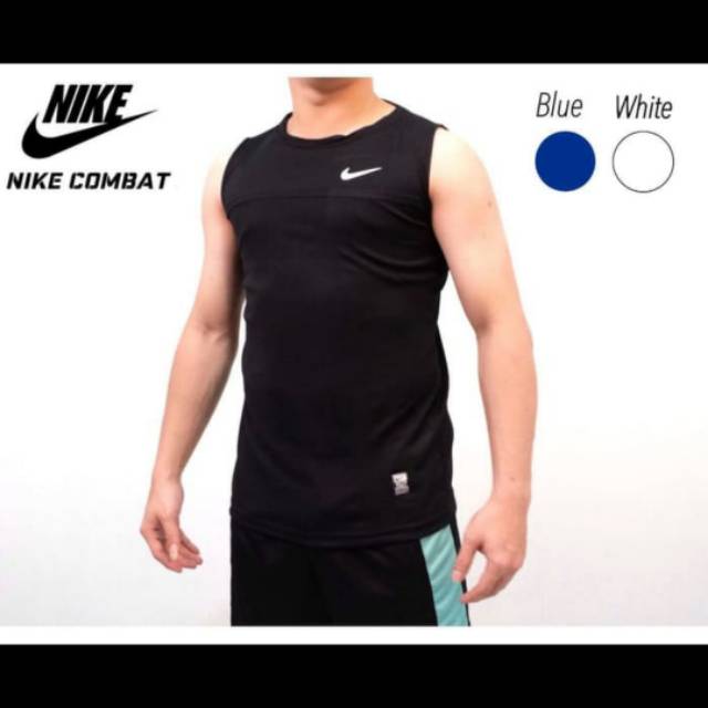 SINGLET BASELAYER BAJU GYM FITNESS NIKE COMBAT