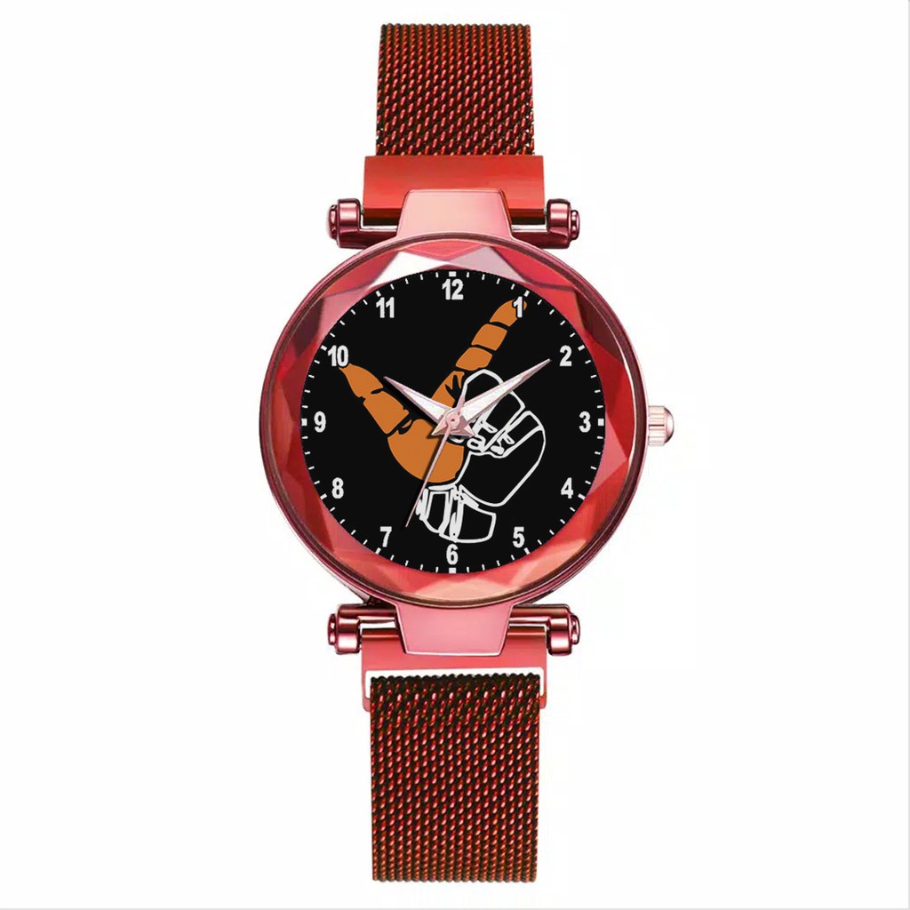 Jam Tangan Wanita Custom - Jak Angel PERSIJA MOTIF 7 Free Box &amp; Batre Cadangan