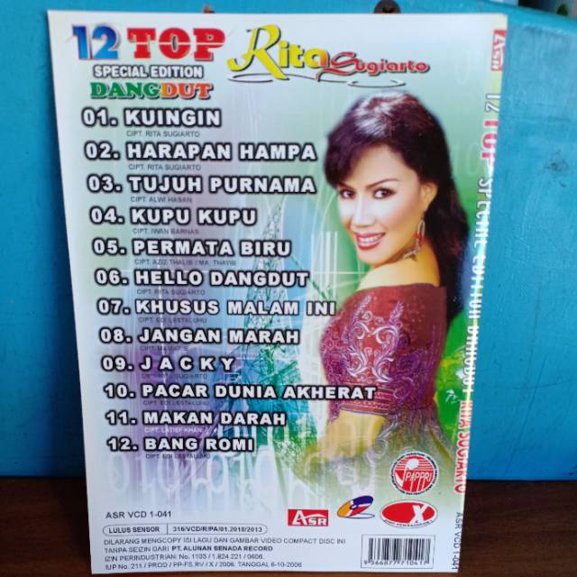 Vcd 12 Top Dangdut Rita Sugiarto Ku Ingin Shopee Indonesia