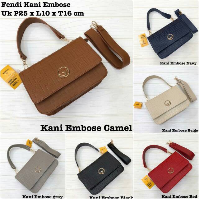 

Fendi Kani Embose Uk P25 x L10 x T16 cm