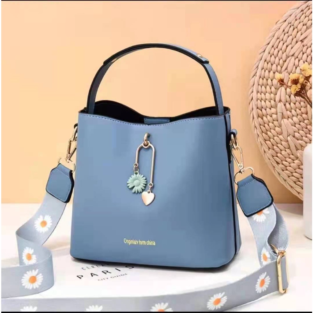 BJ31905 - BEIGE/BLACK/BLUE/GREEN - TAS WANITA FASHION IMPORT MODIS ELEGAN TERMURAH TERLARIS TERBARU BAGSTORE JAKARTA TAS BATAM LT1905 ELJ5671