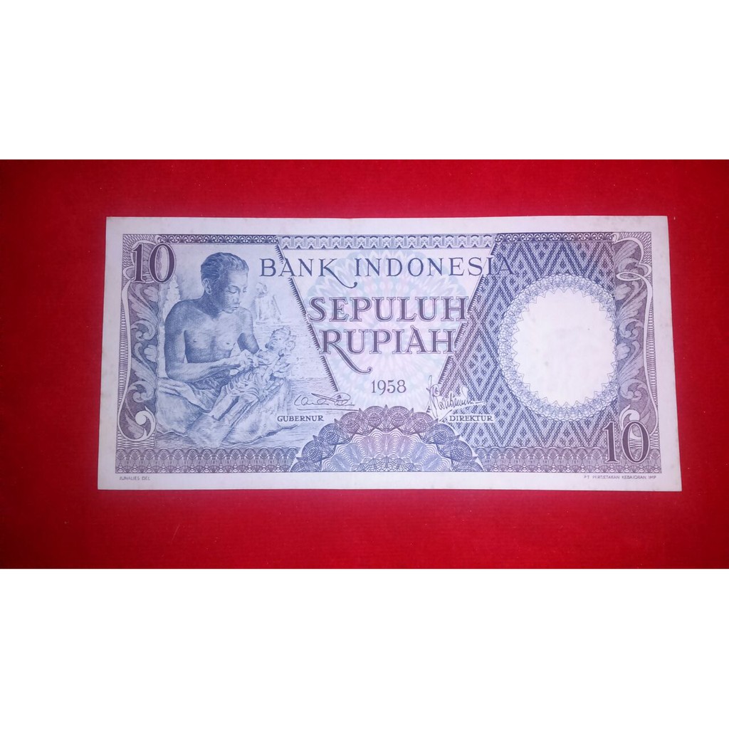 10 rupiah 1958