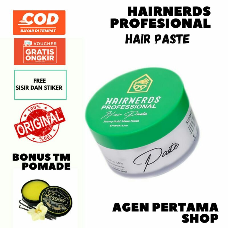 HAIR PASTE HAIRNERDS PROFESIONAL/BANYAK BONUSNYA