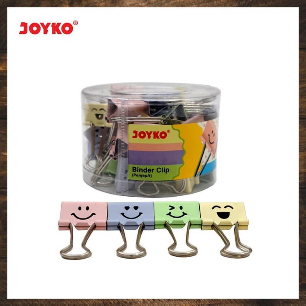 

Binder Clip / Klip / Penjepit Kertas Joyko 111Fc2 / 1 Drum 48 Pcs