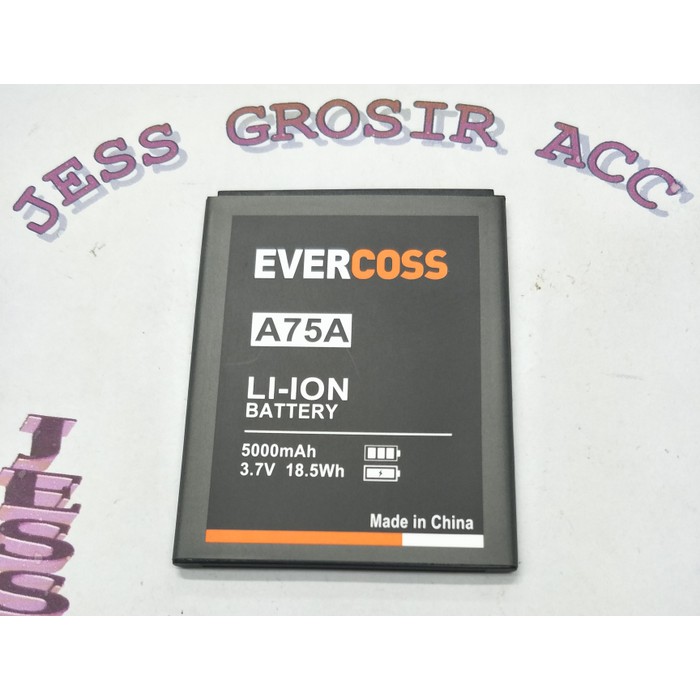 Baterai Battery Cross A75G A75A A75 Winner Y2 , Y max , Y ultra - Hitam