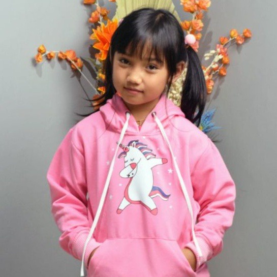 SWEATER HOODIE ANAK UNICORN DANCING - HOODIE ANAK TERLARIS