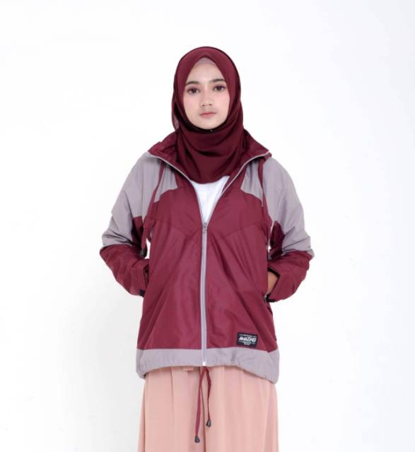 Jaket Parasut Pria / Wanita Waterproof M L XL Jaket Pria / Wanita Terbaru Kekinian Outdoor Olah Raga Anti Air Bahan Tebal Premium