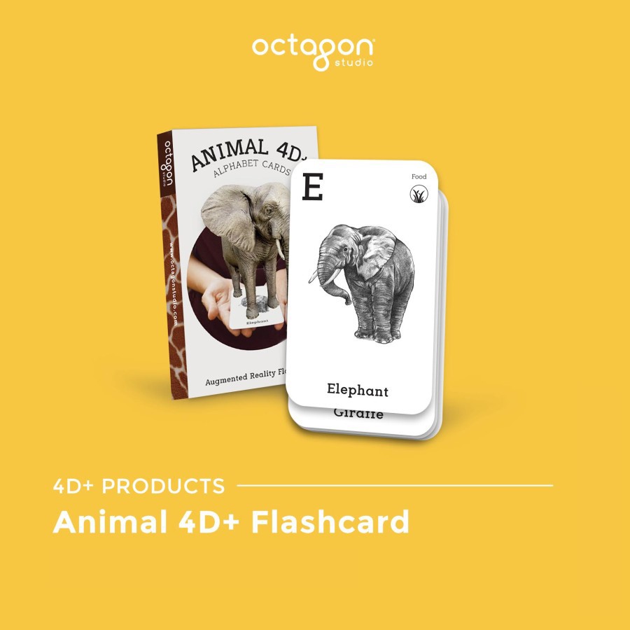 Kartu 4D+ Flashcard Octagon Studio Mainan Edukasi Anak