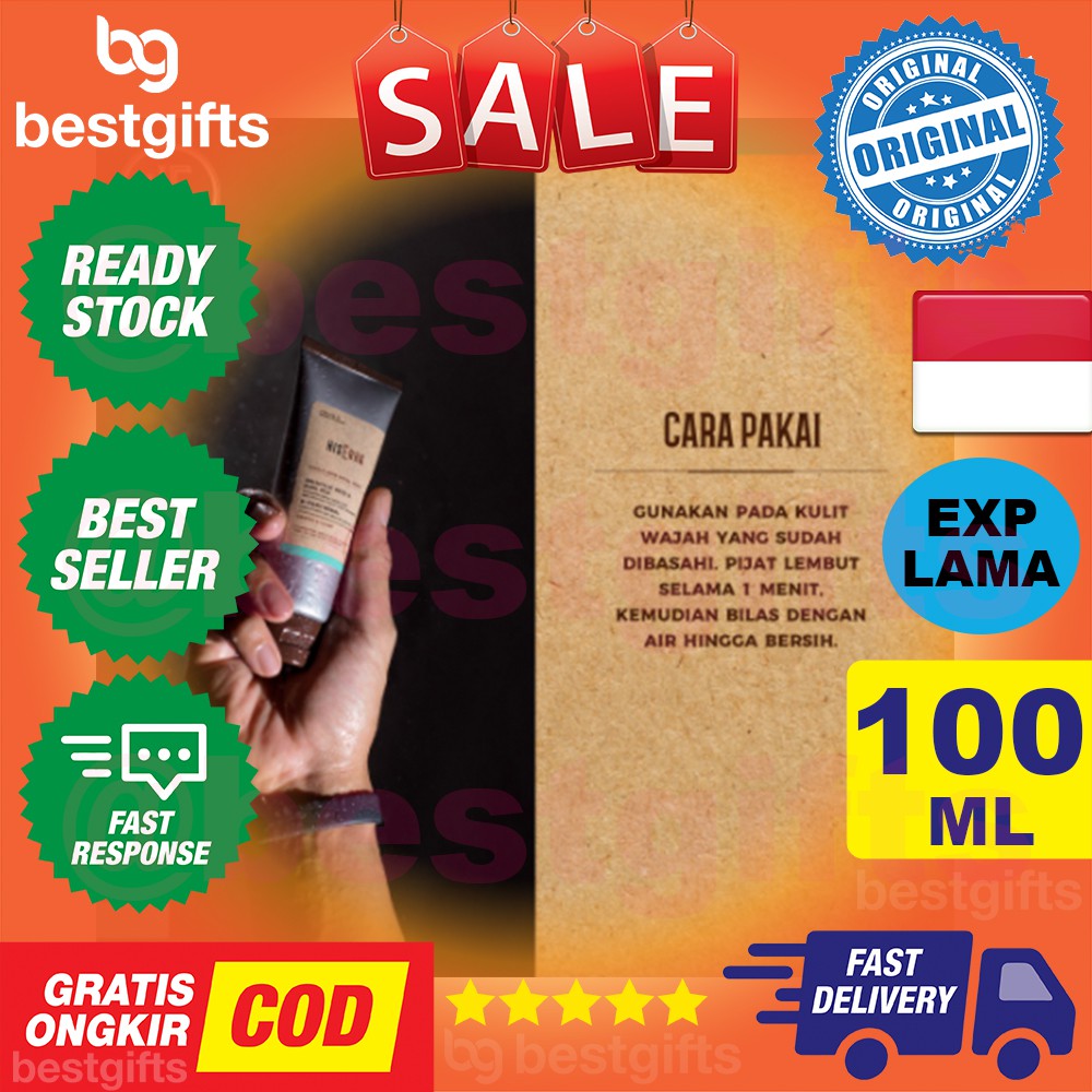 HIS ERHA GENTLE ACNE FACIAL WASH PEMBERSIH WAJAH PRIA KULIT MUKA BERMINYAK BERJERAWAT JERAWAT 100 ML
