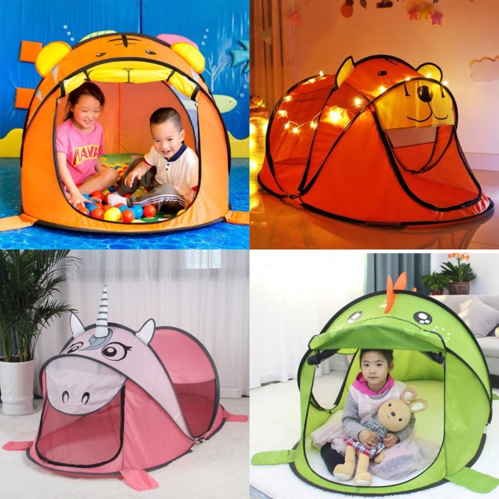 Tenda Anak Unik Mainan Tenda Anak Karakter Hewan Lucu Unicorn