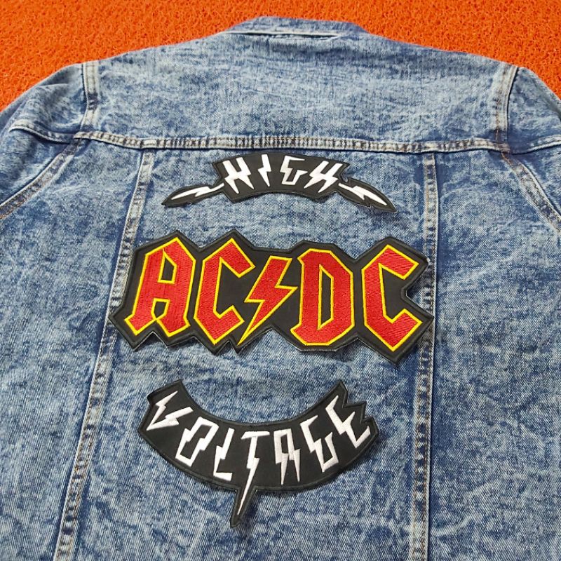 BACKPATCH BORDIR ACDC / HIGH AC/DC VOLTAGE SATU SET LIMITED EDITION