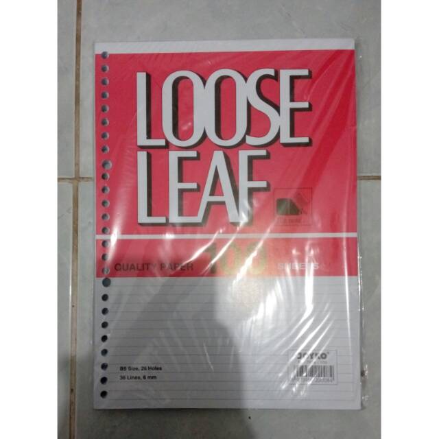 

Kertas binder B5 isi 100 (Kertas binder 26 ring)