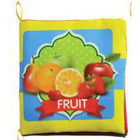Mainan Bayi Buku Kain Edukasi 6pcs/set - Baby Toy Book set-1 fruit