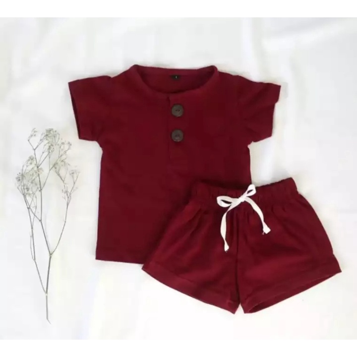 setelan baju arsy kancing anak celana pendek size 1-5 tahun terlaris bisa pilih warna bahan katun premium/ setelan baju anak laki laki/ setelan baju anak perempuan/ baju kancing anak/ setelan baju arsy anak laki laki/ setelan baju anak