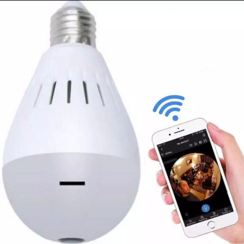 Bisa cod Kamera CCTV IP Camera V380 BOHLAM LAMPU 360 View Wifi Wireless / CCTV Bola Lam