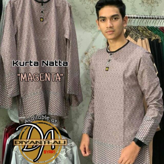 KURTA NATTA "MAGENTA" I Gamis Kurta By Elmakky Exclusive
