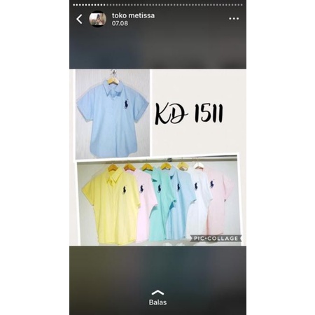 kemeja polo tangan pendek