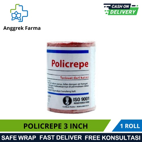 POLICREPE 3 INCH/PERBAN PATAH TULANG/VERBAN ELASTIS