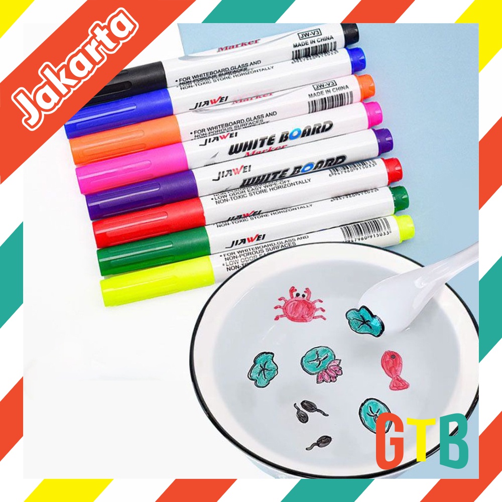 ❤GTB❤ Spidol Ngapung Spidol Papan Tulis Whiteboard Marker Floating Marker Spidol Apung Spidol Ajaib Magic Marker S023